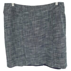 Banana Republic Piped Tweed Pencil Skirt Cotton Career Professional Princess 14
